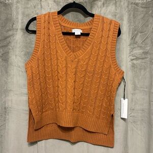 Toasted Orange Cupcakes and Cashmere Sweater Vest— NWT